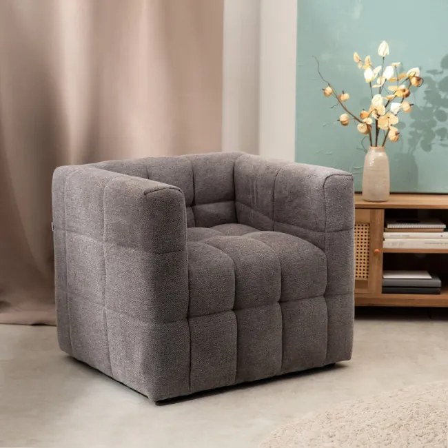 Kreslo BISKOTO sivé 710728