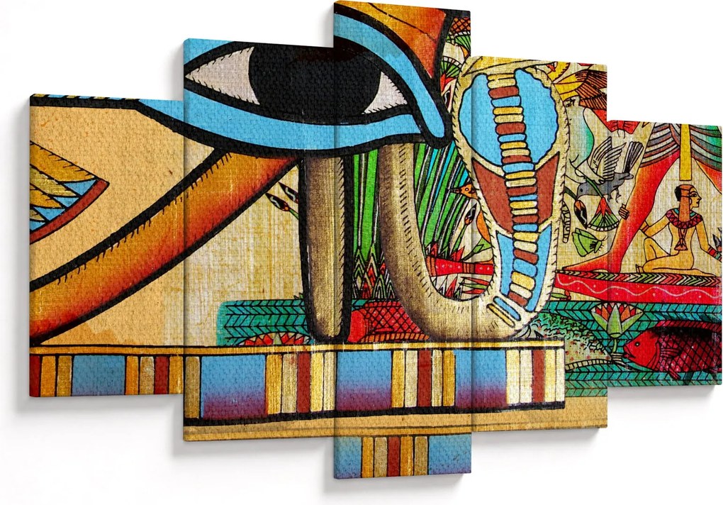 Obraz s egyptskými motívmi (150x105 cm)
