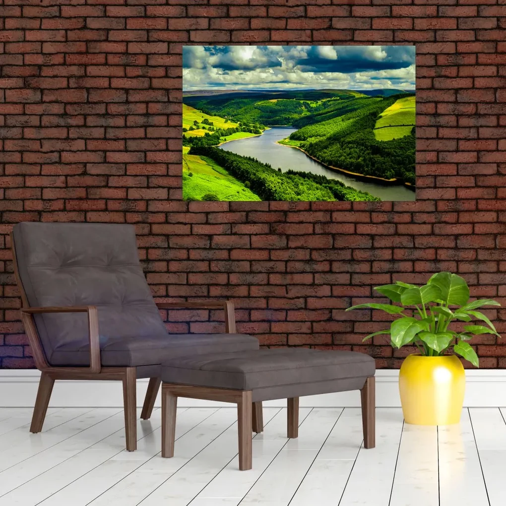 Obraz - Zelená krajina (90x60 cm)