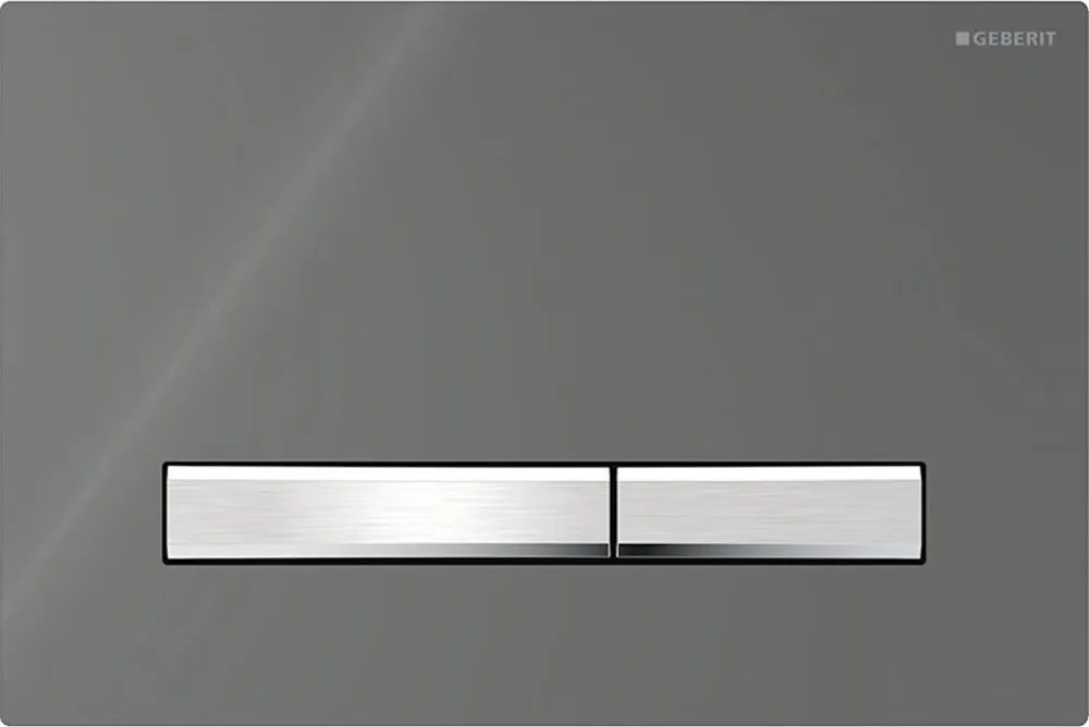 Geberit 115.788.SD.2-Splachovacie tlačidlo Sigma50 24,6x16,4 cm antracit/matný chróm