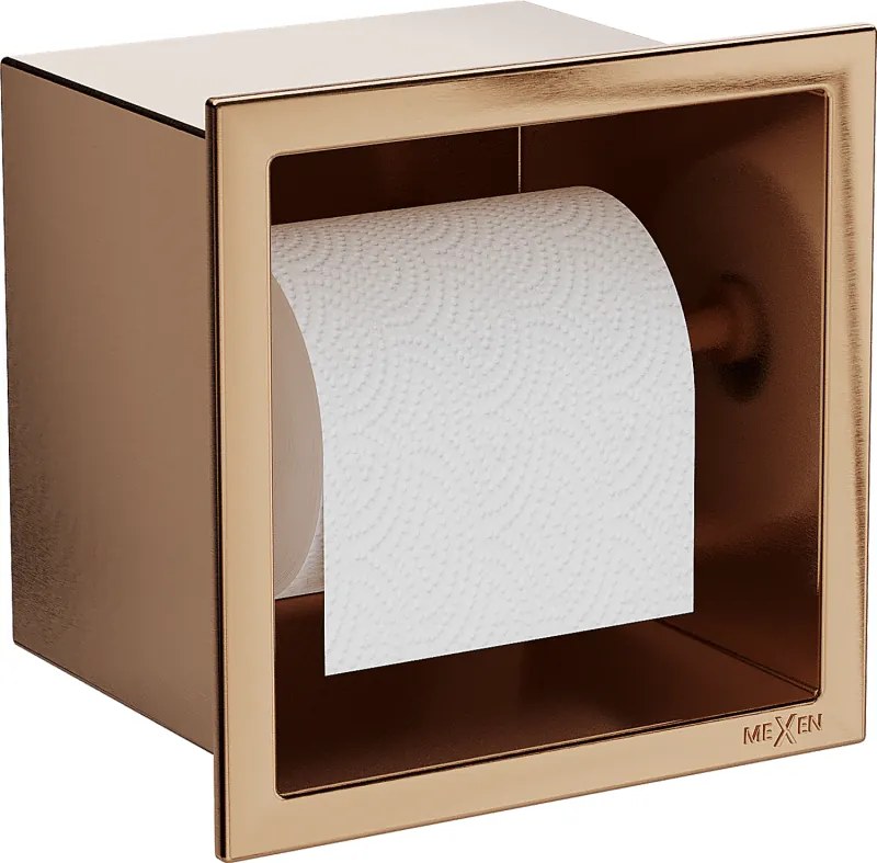 Mexen X-Wall-P držiak na toaletný papier, brúsená meď - 19C3
