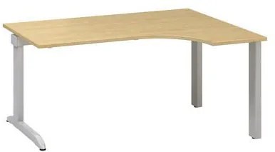 Ergo kancelársky stôl Alfa 300, 160 x 120 x 74,2 cm, pravé vyhotovenie, dezén divá hruška