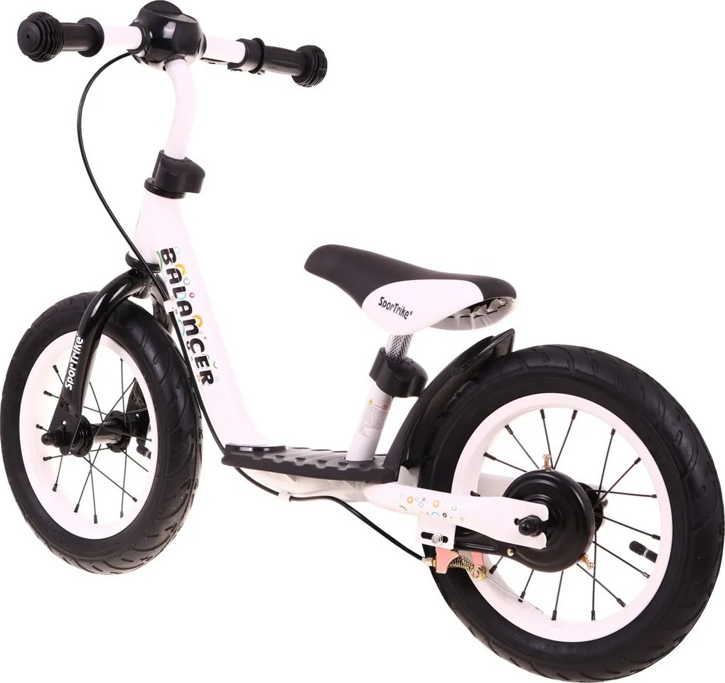 Ramiz Detské odrážadlo SporTrike Balancer biele - prvý bicykel na učenie jazdy