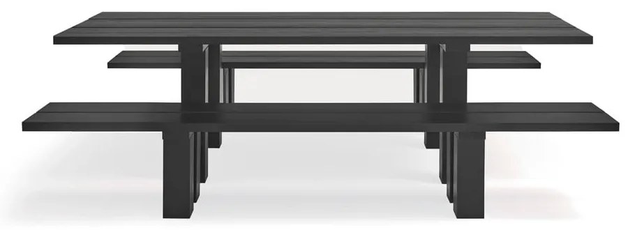 Jedálenský stôl s doskou z borovicového dreva 100x260 cm Banda – Teulat