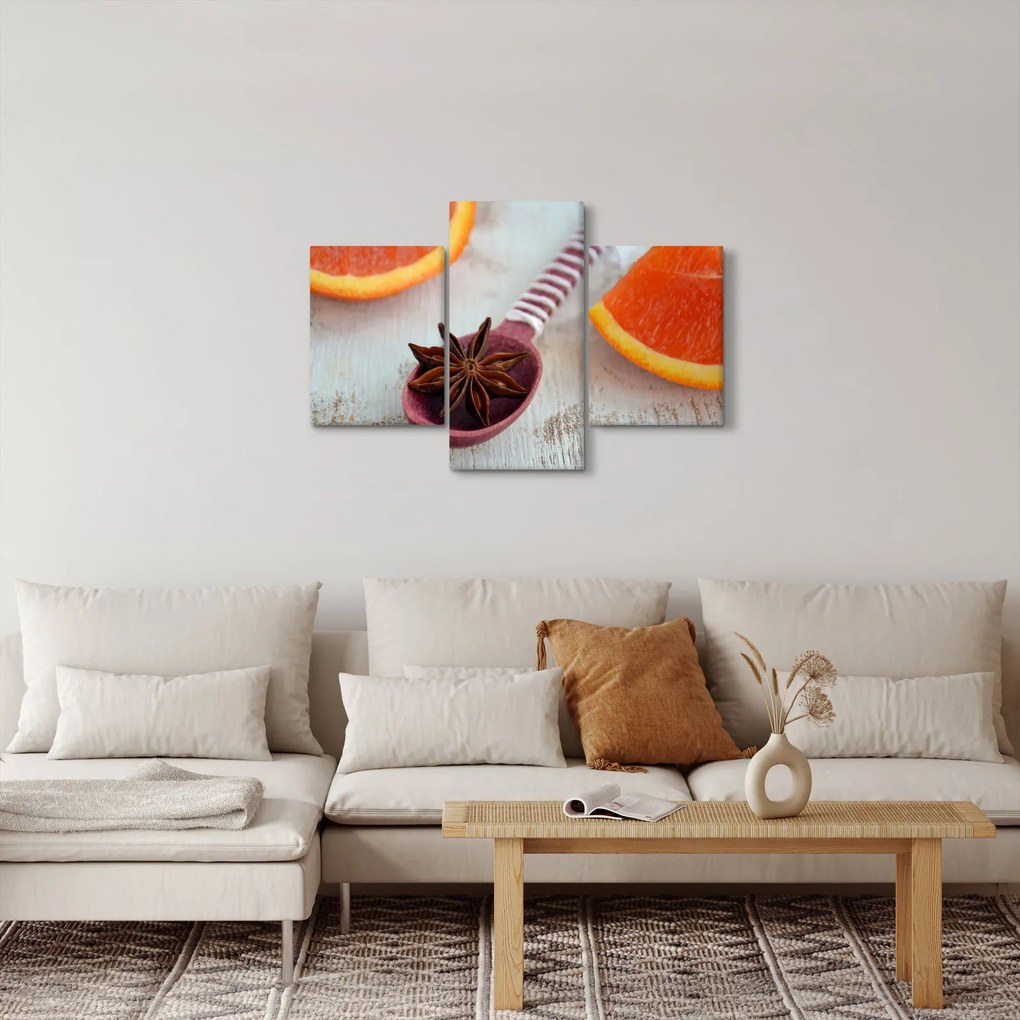 Obraz škorice na lyžici (90x60 cm)