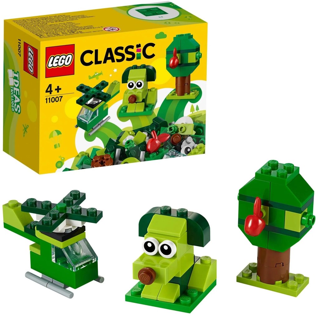 LEGO Classic kreatívne kocky zelené