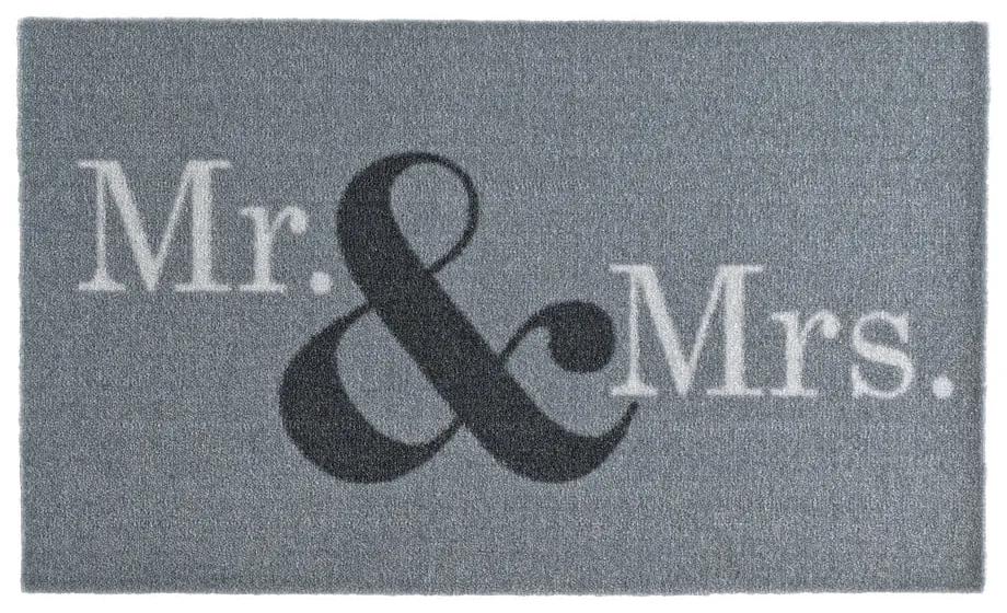 Sivá rohožka Zala Living Design Mr and Mrs, 50 × 70 cm