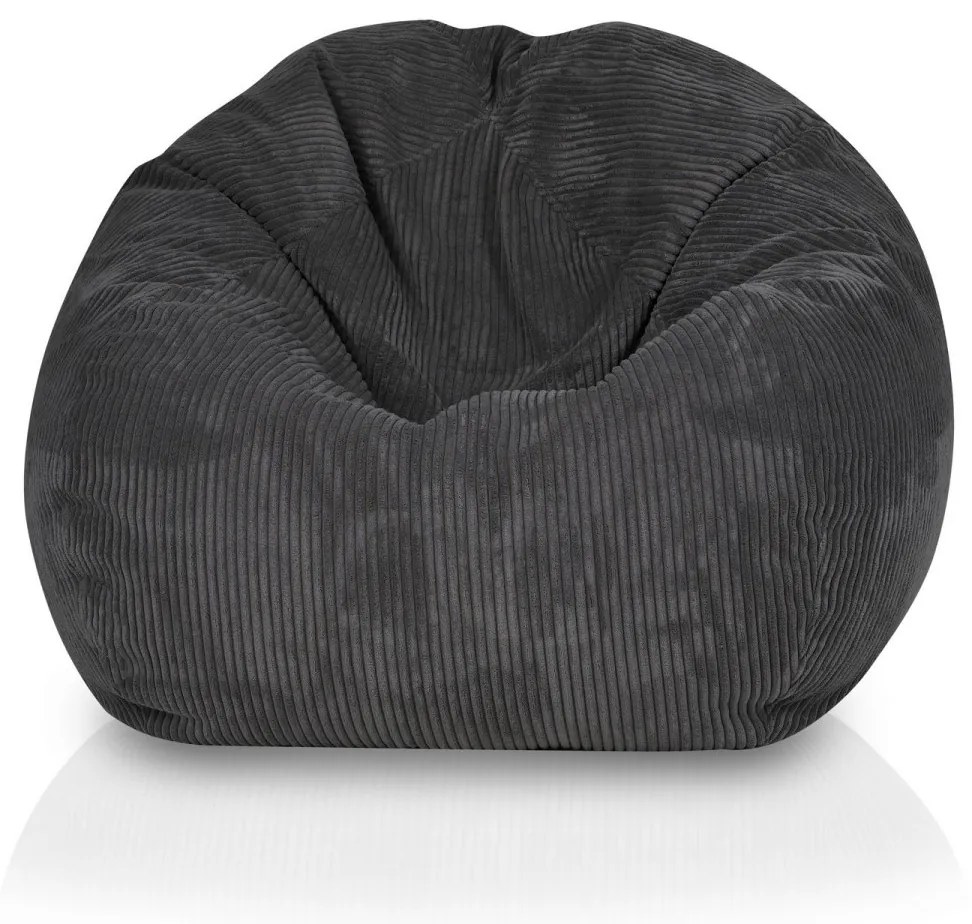 Sedací vak z manšestru – pohodlné kreslo na leňošenie a relax Farba: SZ75 - modrá