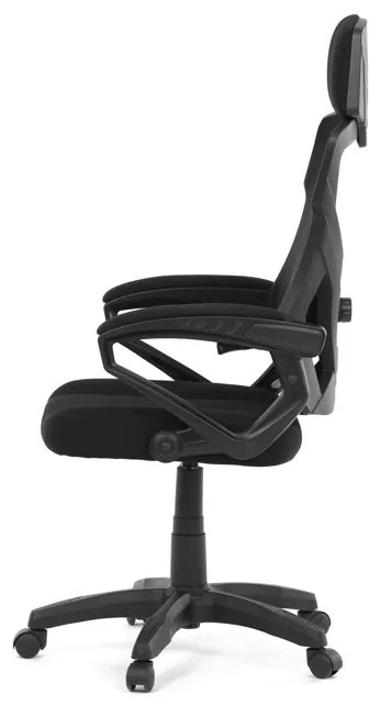 Autronic BONTEC Kancelárska stolička, výškovo nastaviteľná, čierna látka, KA-R223 BK Farba: Čierna