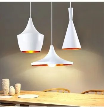 Dekorstudio Retro stropná lampa Costa B biela