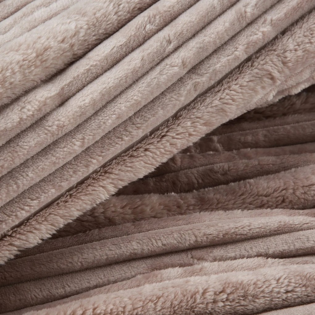 FLANELOVÁ DEKA NINA 150X200 CM PUDROVÁ
