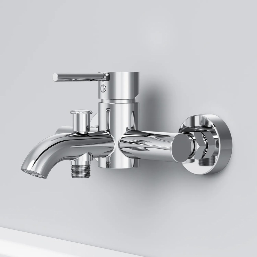 Vaňová a sprchová batéria AM.PM Spike FPA10000 jednopáková, chróm