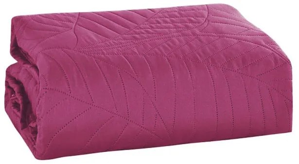 Fialový prehoz na posteľ LEAVES Rozmer: 200 x 220 cm