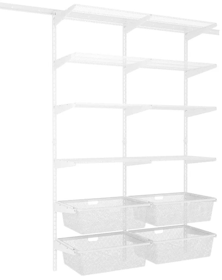 Nástenný regál do špajze 200x120x40 cm TOPTRACK