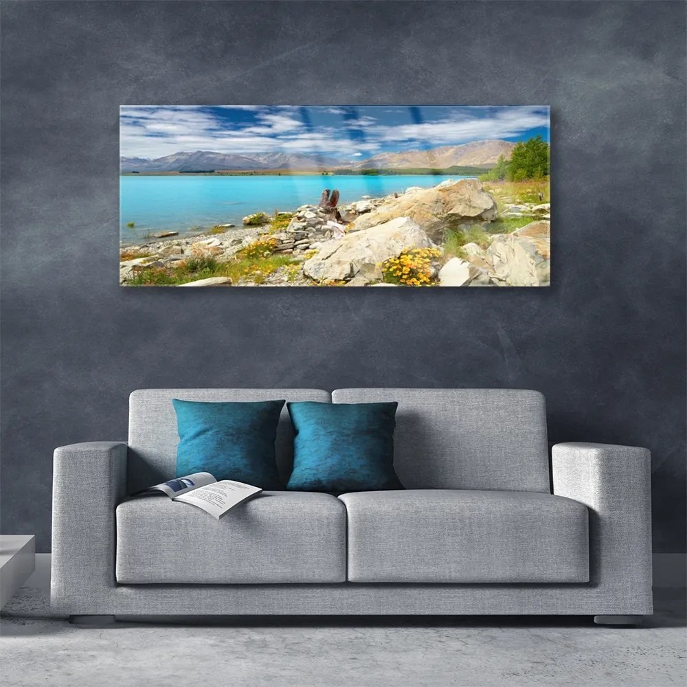 Obraz plexi More skaly krajina 125x50 cm