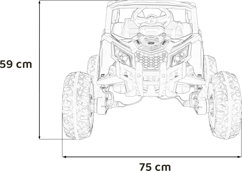 Ramiz Defend 4x4 ATV Buggy Červená