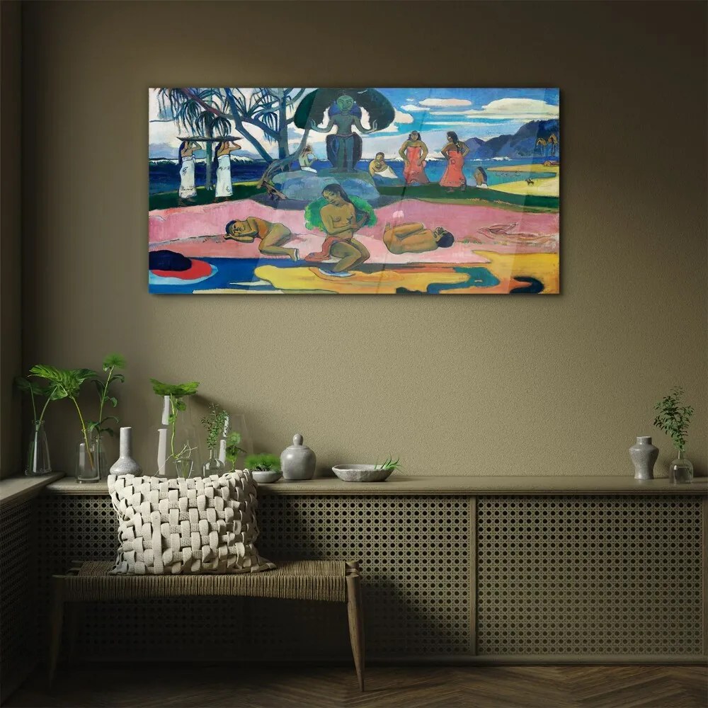 Sklenený obraz Boží deň paul gauguin