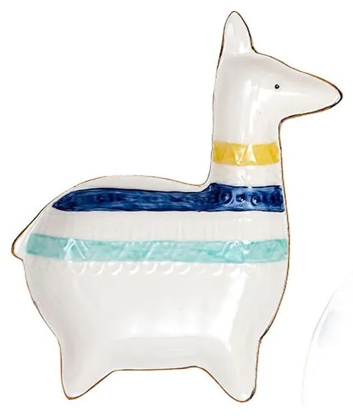 Porcelánová tácka na šperky Ladelle Nomad Llama, dĺžka 16,5 cm