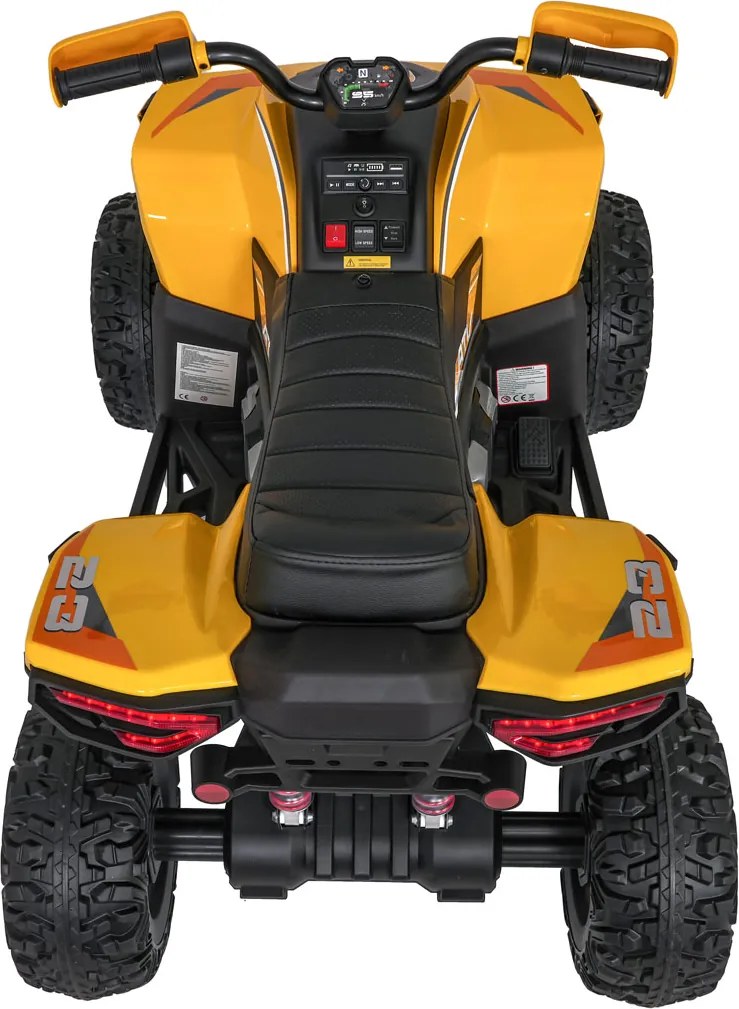 Ramiz Rýchle koleso Quad Vehicle Žltá