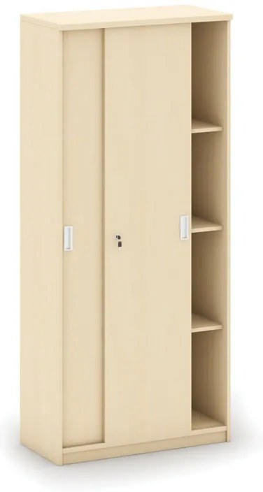 Skriňa zasúvacia MIRELLI, 800 x 400 x 1800 mm, breza