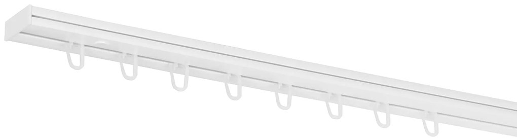 Dekodum PVC stropná lišta jednoduchá biela Dĺžka koľajnice (cm): 120, Typ prichytenia: Žabky