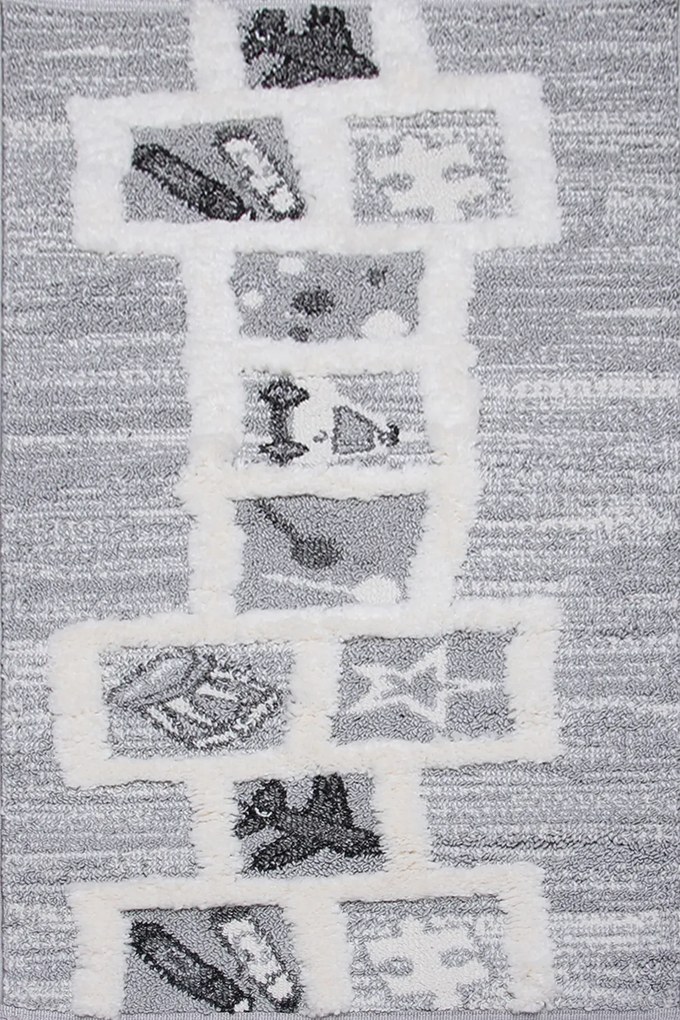 Koberec London 282 GREY rozmery koberec: 133x190 cm