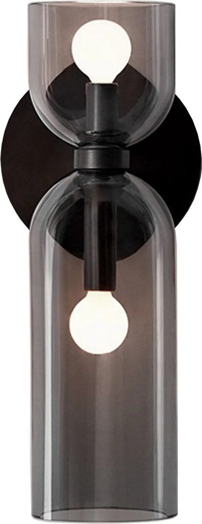 Toolight Toolight, nástenné svietidlo 2xE14 APP1208-2W, čierna, OSW-09046