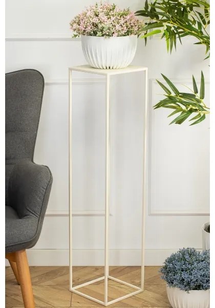 Stojan na kvety 100x24 cm krémová