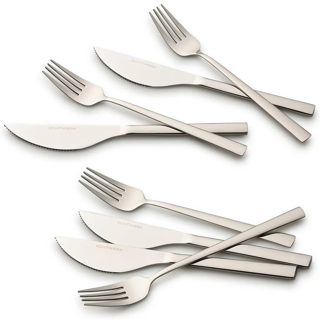 Echtwerk Príbor na pizzu Bari (strieborná, 8-dielna súprava)  (100338118)