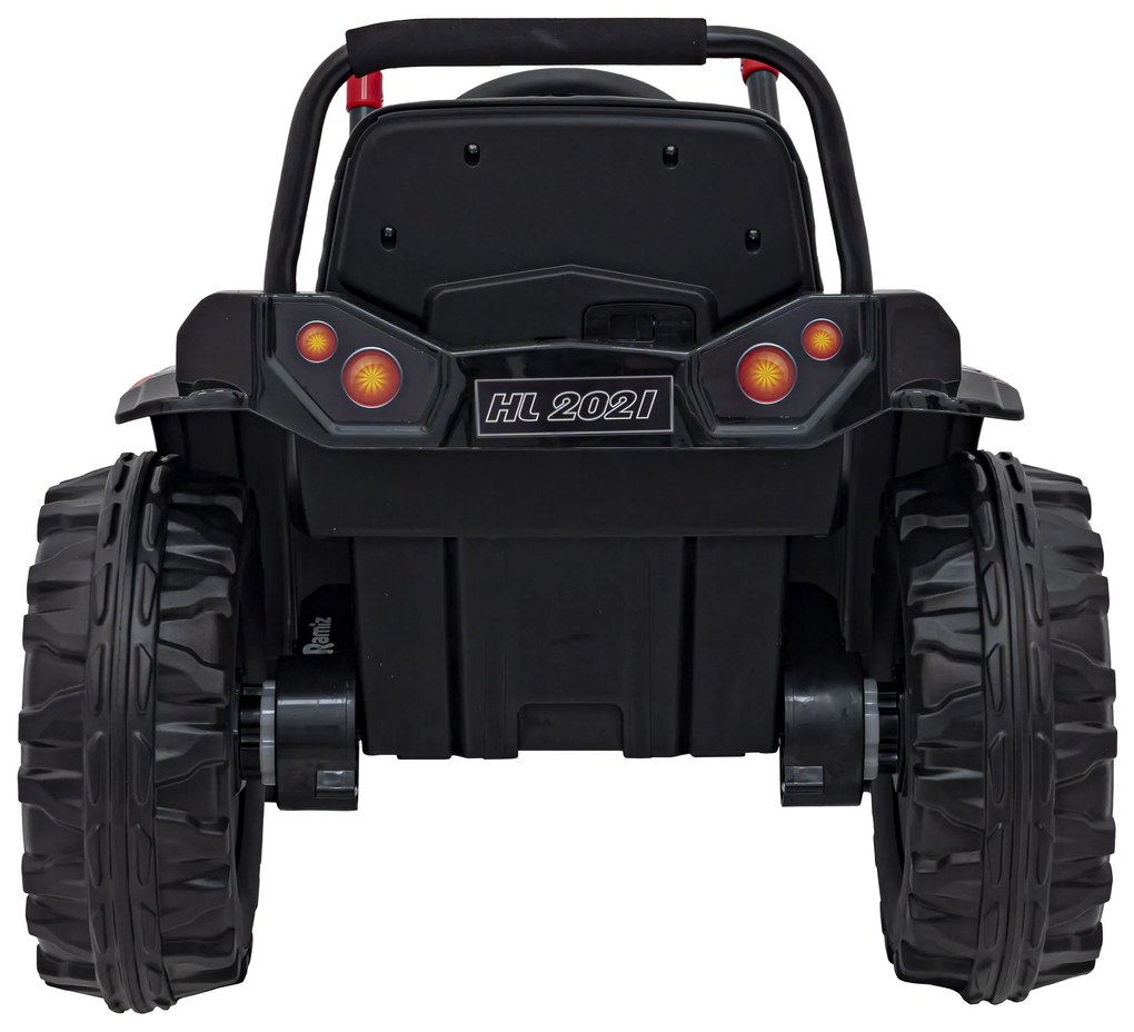 Zelený detský traktorový bager na batérie + pohyblivé rameno + diaľkové ovládanie + pomalý štart + FM rádio + LED