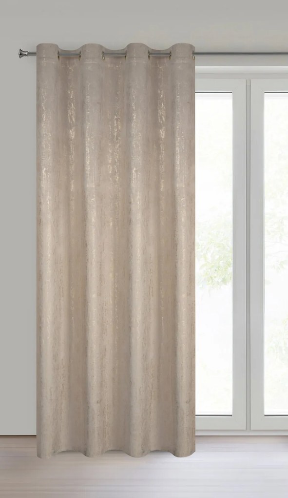 ZATEMŇOVACÍ ZÁVES NA KRÚŽKOCH DARA 140X250 CM VZOROVANÁ