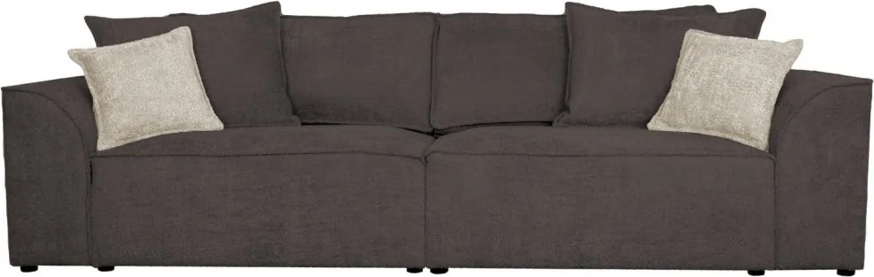 Pohovka John, hnedá látka so štruktúrou