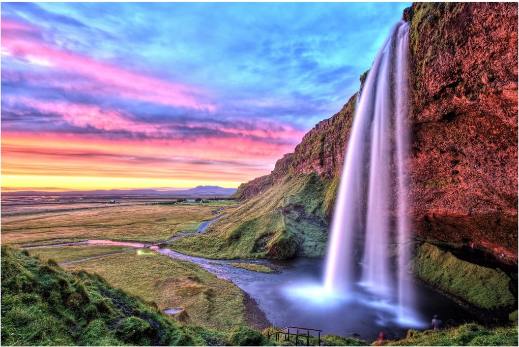 Obraz - Vodopád Seljalandsfoss (90x60 cm)
