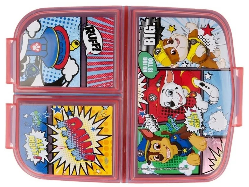 Multibox na desiatu pre chlapcov Labková patrola / Paw Patrol s 3 priehradkami