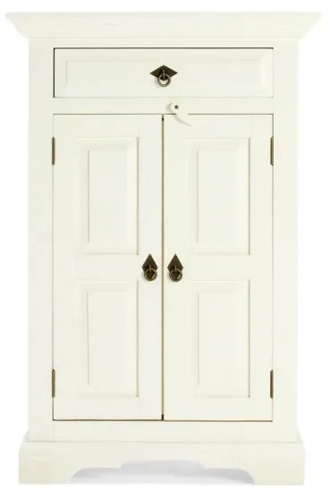 furniture-nabytek.cz - Masívna komoda Catana biela z borovice a MDF, lakovaná – 75×44×115 cm