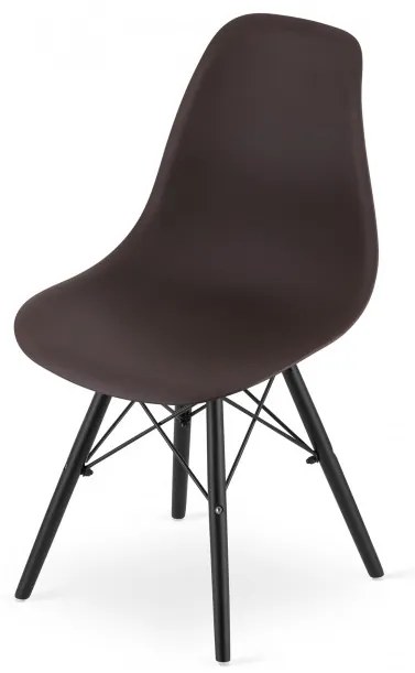 Set jedálenských stoličiek OSAKA kávové (čierne nohy) 4ks