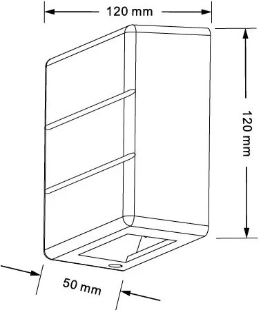 Immax 08523L - LED vonkajšie nástenné svietidlo LUXLINE 6W/230V 3000K IP54 orech