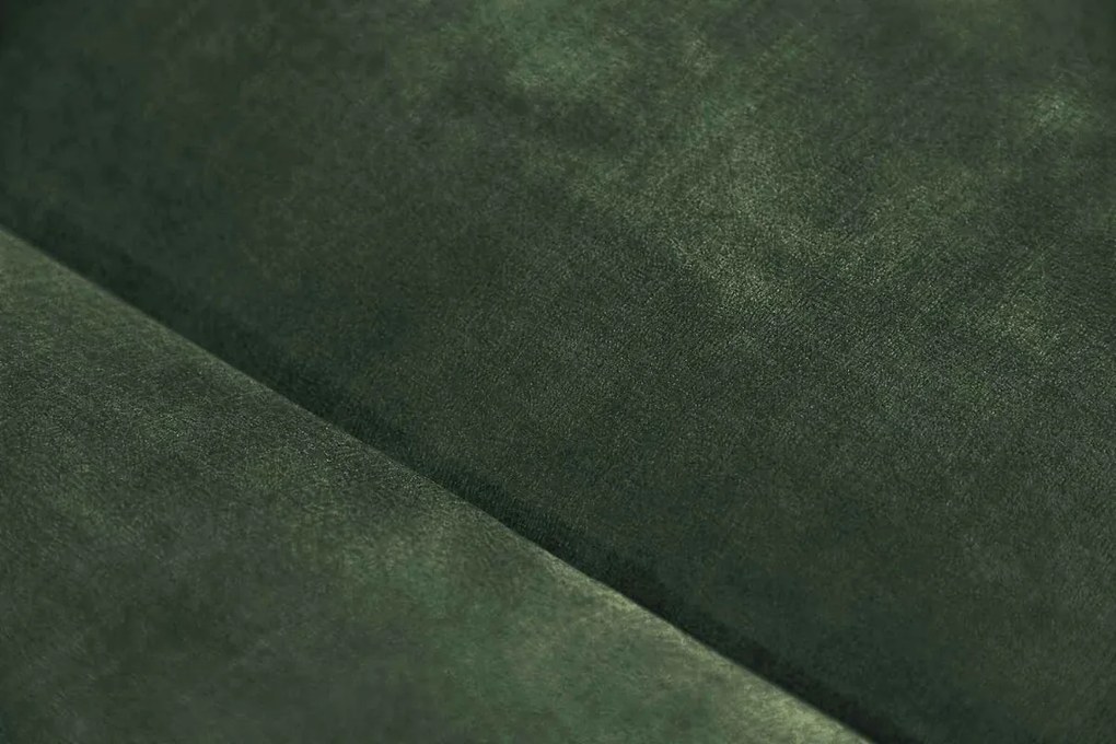 Dizajnová sedačka Rococo 235 cm tmavozelený zamat