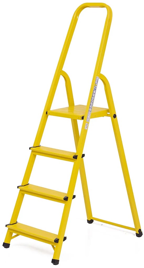 Elkop Oceľový rebrík žltý, 4 priečky