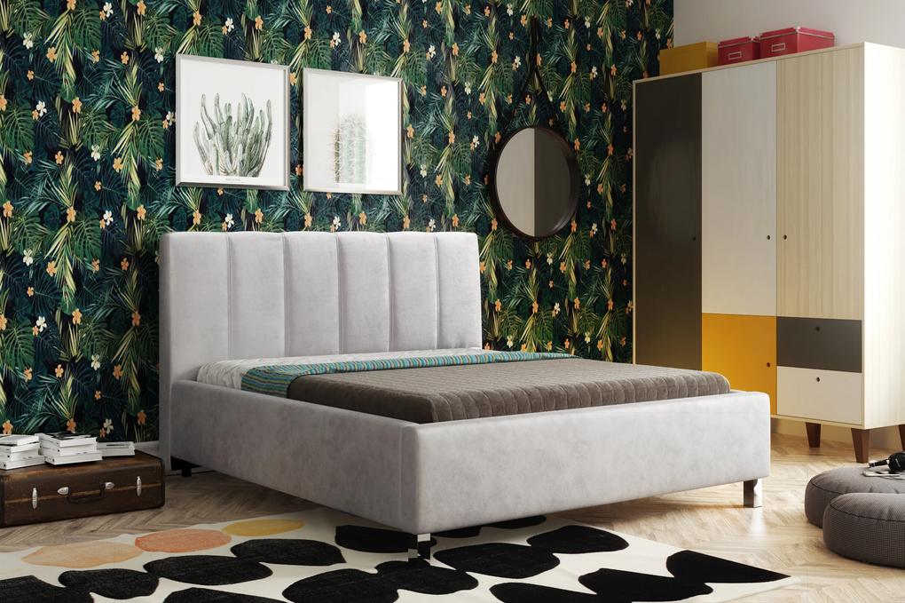 posteľ ĽUBICA I - s roštom a úložným priestorom, 180x200 cm