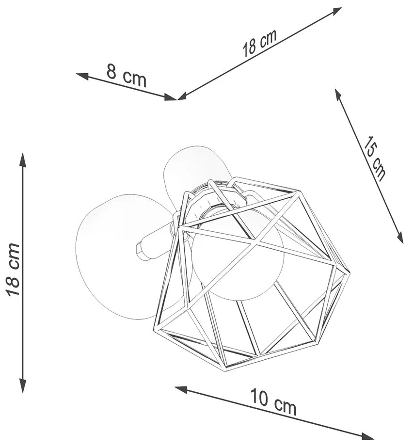 Bodové svietidlo Artemis, 1x čierne drôtené tienidlo, (možnosť polohovania)