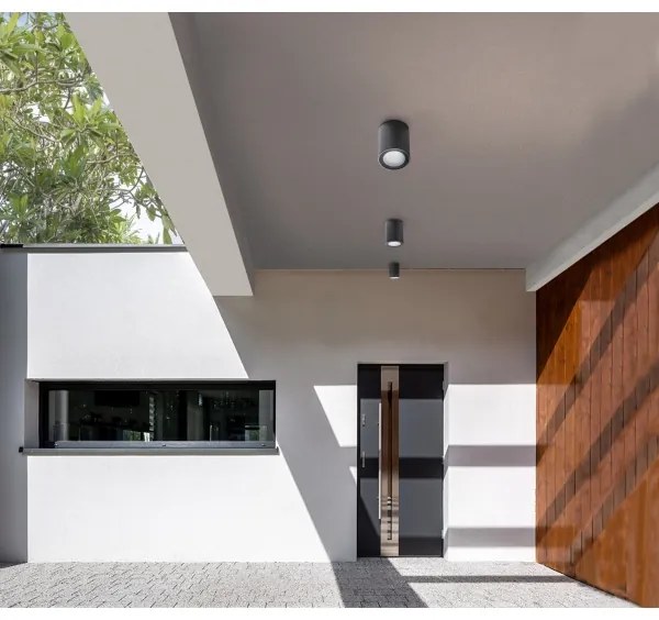 Azzardo AZ4216 - Vonkajšie bodové svietidlo PAPIKO 1xGU10/50W/230V IP65 čierna