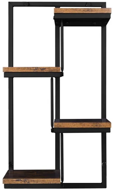 Nástenný stojan na kvety HAGART RUSTIC čierny