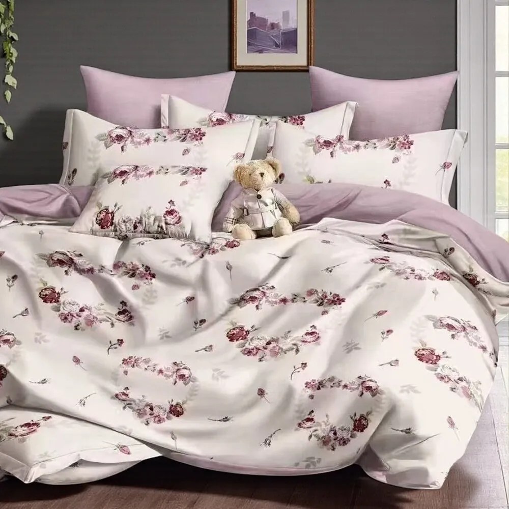 Posteľné obliečky Homa EDIT HEARTS 7-dielna sada 140x200 cm