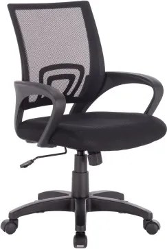 Kancelárske kreslo Fresh, čierna sieťovina%