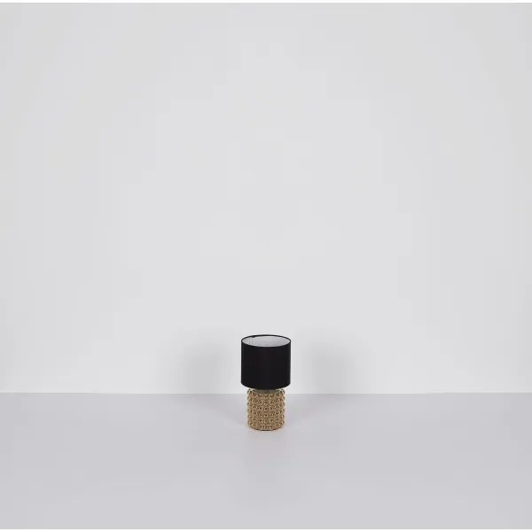 Globo 21626 - Stolná lampa VALENTINO 1xE14/40W/230V čierna/zlatá