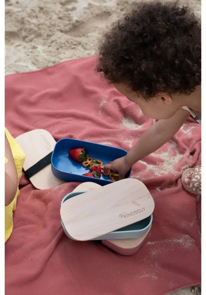 Detský desiatový box Dusky Pink – Kindsgut