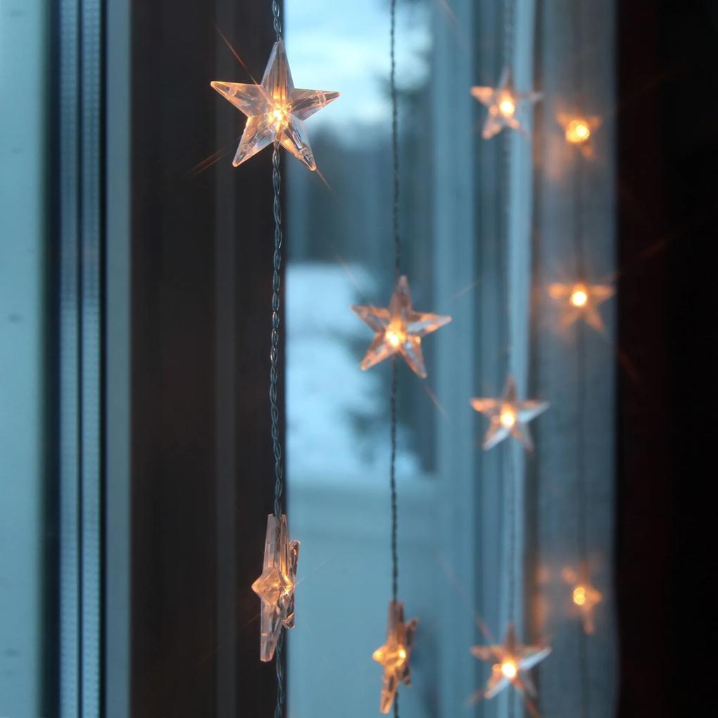 STAR TRADING Svetelná reťaz s hviezdičkami Star Curtain 90 × 200 cm