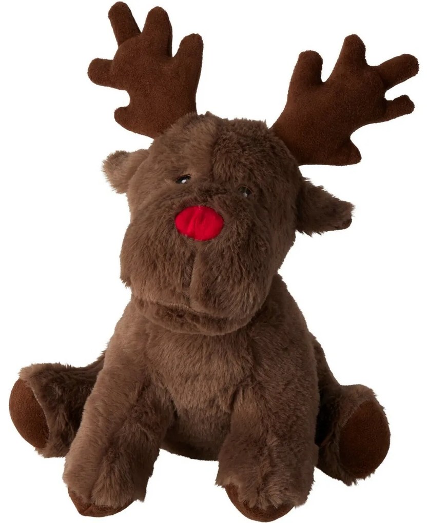 Dverná zarážka Sobík hnedá, 26 cm