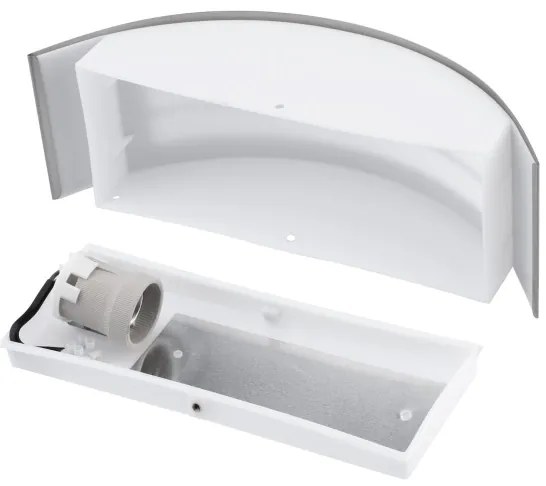 Vonkajšie nástenné svietidlo 1xE27/14W/230V IP44 matný chróm